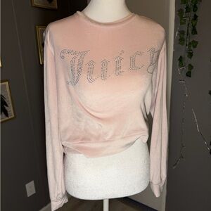 Juicy Couture Light Pink Velour Top